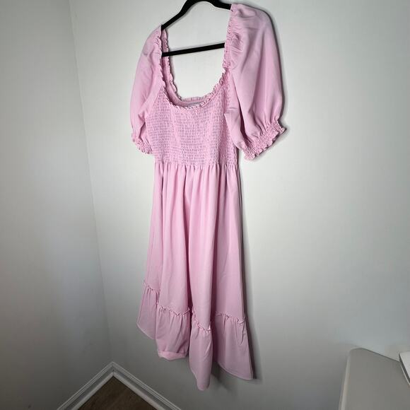 Hill House Home The Louisa Nap Dress Ballerina Pink Crepe XL - Picture 5 of 8